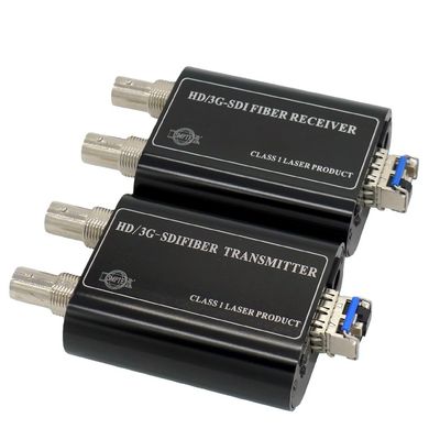 3G SDI aan Vezelconvertor, hd-SDI over Vezelvergroting, het Signaal van 1080P SDI aan Optisch, voldoet aan SMPTE 424M