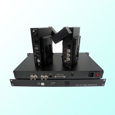 HD 3G Fiber Camera System EFP To Fiber Converter For JVC W SDI Remote Control