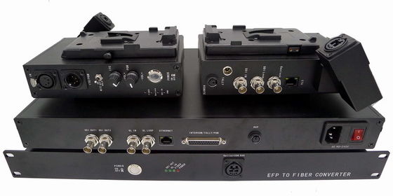 HD 3G Fiber Camera System EFP To Fiber Converter For JVC W SDI Remote Control