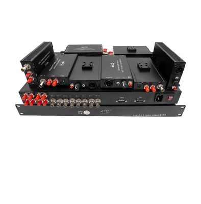 MINI 4-ch SDI to camera EFP fiber system with intercom,Tally,Return SDI.