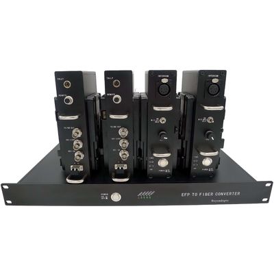 4ch camera fiber system with Timecode,SDI Video,Tally,Remote,CCU to fiber converter