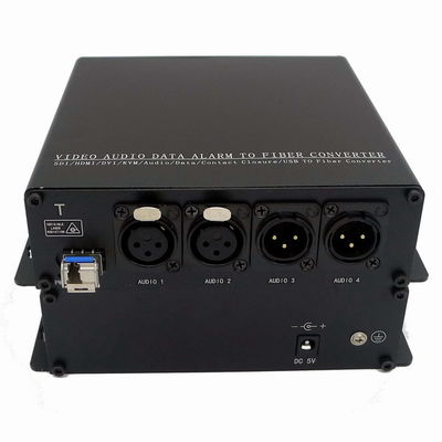 Broadcasting 2-CH 2 Way 3 Pin Xlr To Fiber Converter Converter/Transceiver/Transmitter And Receiver