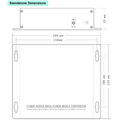 Mic Line Level Audio To Fiber Converter Balanced To 500 Meters MM Fiber Or 20 Kilometers SM Fiber