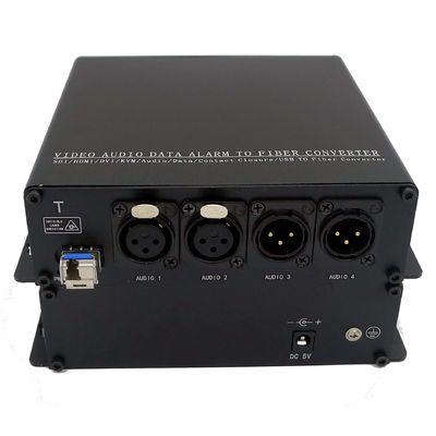 Media Digital Audio Over Fiber Extender Bidirectional Audio Over Fiber