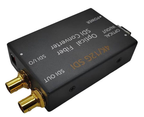 12G SDI To Fiber Converter 1 channel video and audio transmission