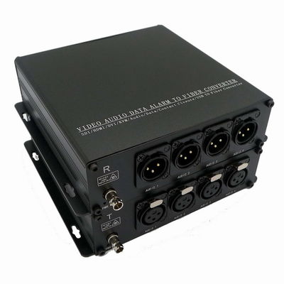 4Ch Balanced Audio To Fiber Converter With XLR Connector SFP Module
